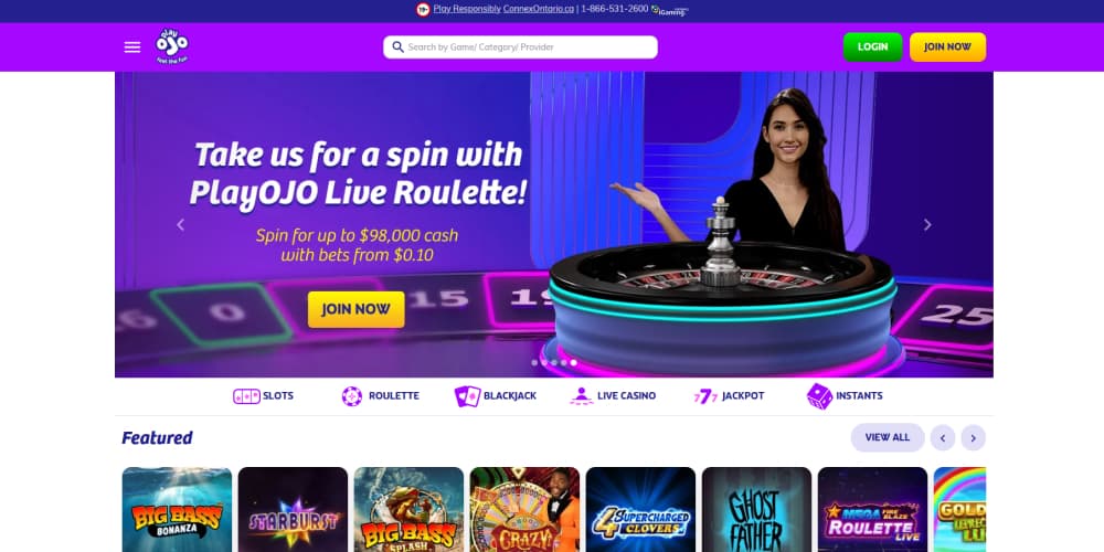PlayOJO casino