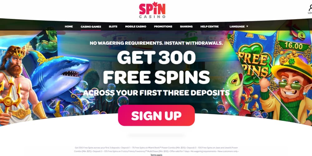 Spin Casino jackpot games